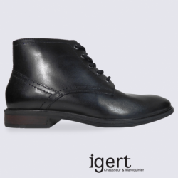 Chaussures hautes pour homme Josef Seibel en cuir noir