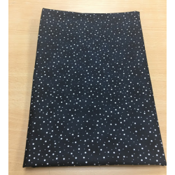 COUPON TISSU 100% COTON NOIR