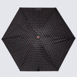 Parapluie Isotoner, parapluie mini automatique femme rayure perlée