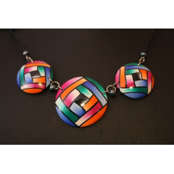 Collier en polymère Valérie 4 couleurs C298