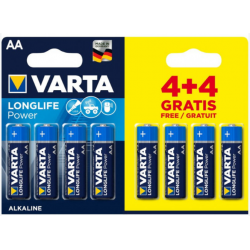 8 piles Alcaline type AA Varta