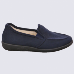 Chaussons Rohde, slippers confortables femme bleu
