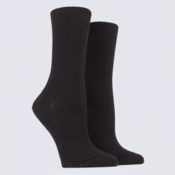 Chaussettes Doré Doré, chaussettes femme en coton noir