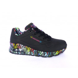 BASKET SKECHERS STREET 155506-BBK NOIR