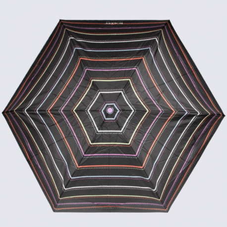 Parapluie Isotoner, parapluie technologie XTRA-SEC déperlant à motif rayure