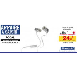 Ecouteurs intra-oculaires Focal - couleur silver