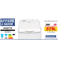 Lave-linge Vedette - 6kg - Départ différé