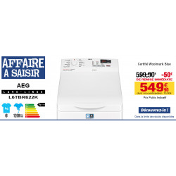 Lave-linge AEG - 6kg - Certifié Woolmark Blue