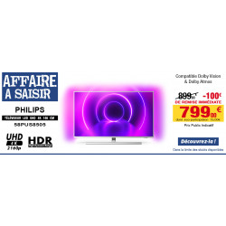 Téléviseur LED UHD 4K PHILIPS - 146cm