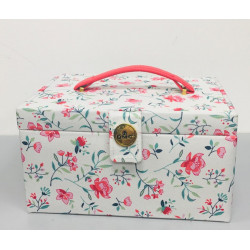 BOITE A OUVRAGE FLORALE DMC