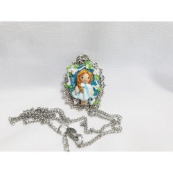 Collier enfant médaillon fillette