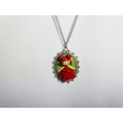 Collier enfant médaillon fillette